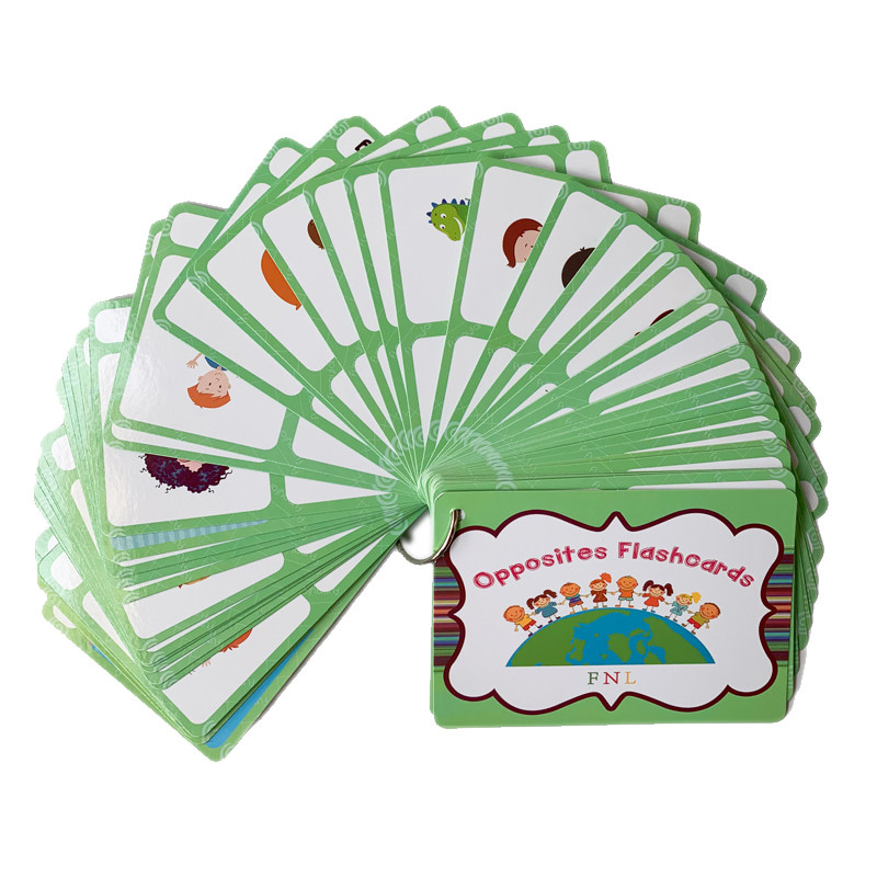 Kids Education Gift - The 100 Groups Opposites Flashcards English