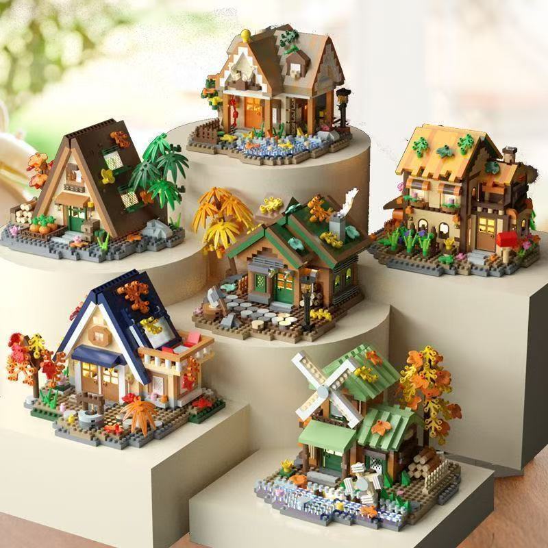 Kids Education Login - 6 Sets Forest Cabin Mini Building