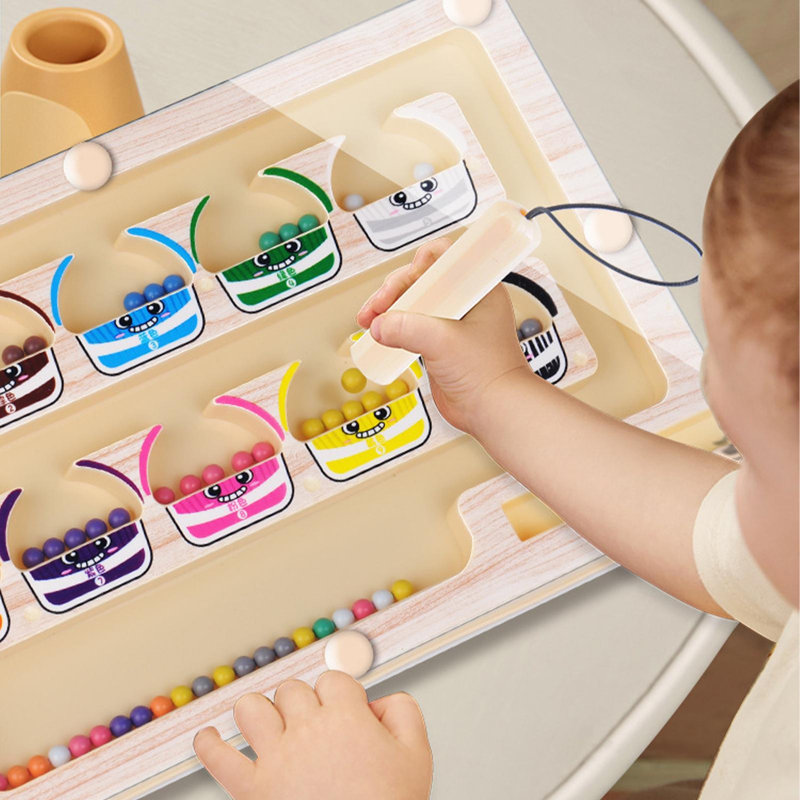 Human Body Puzzle - Montessori Magnetic Color Sorting Maze Number