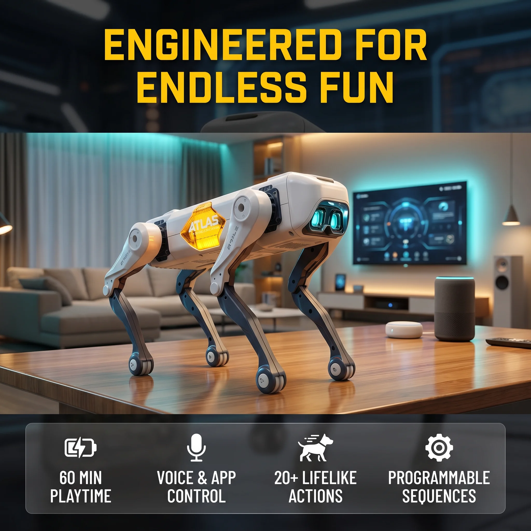 Kids Education Gift - AI Smart Robot Dog, Voice &