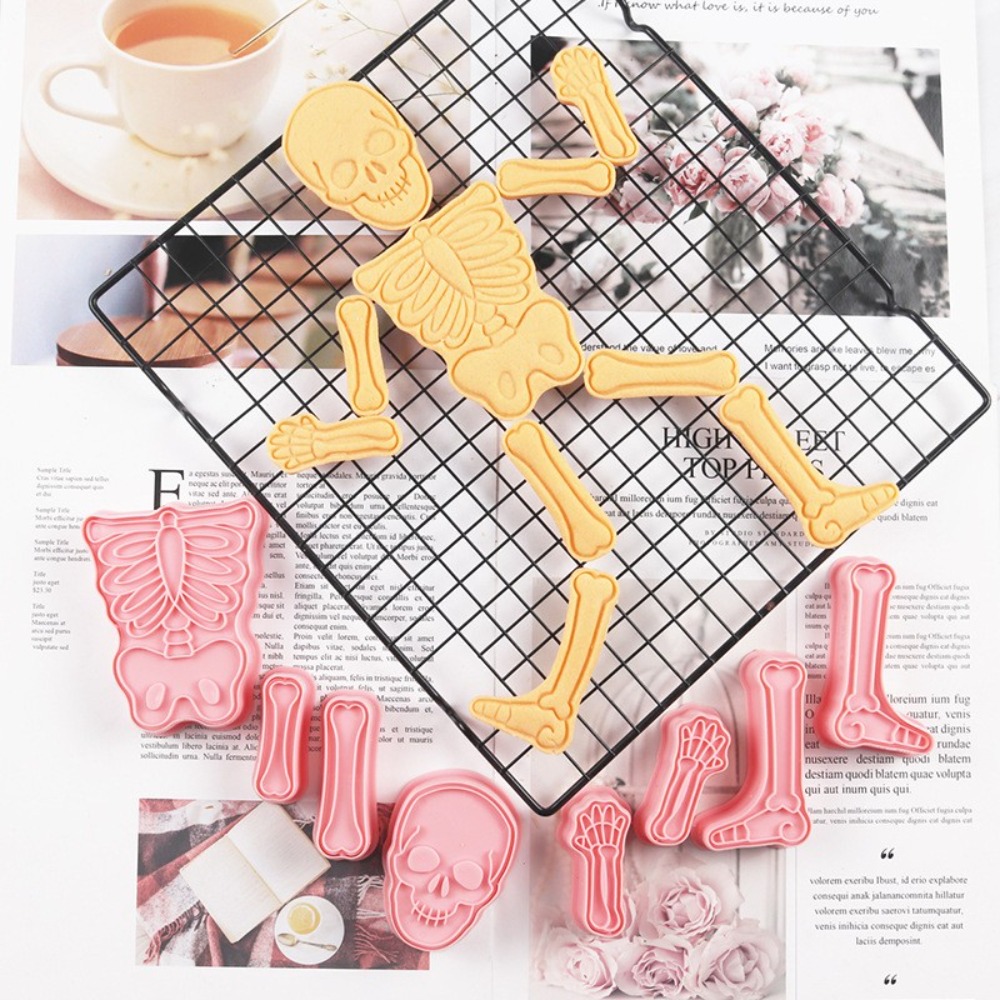 Human Body Puzzle - Halloween Puzzle Fondant Biscuit Mold Human