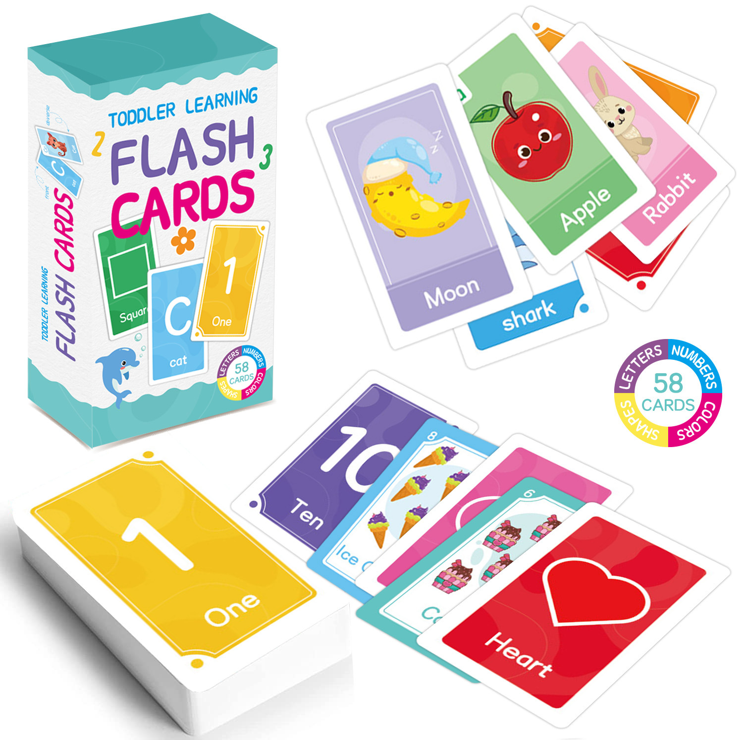 58 Pcs ABC Alphabet Flashcards - Kids Education Gift ulasan dan harga