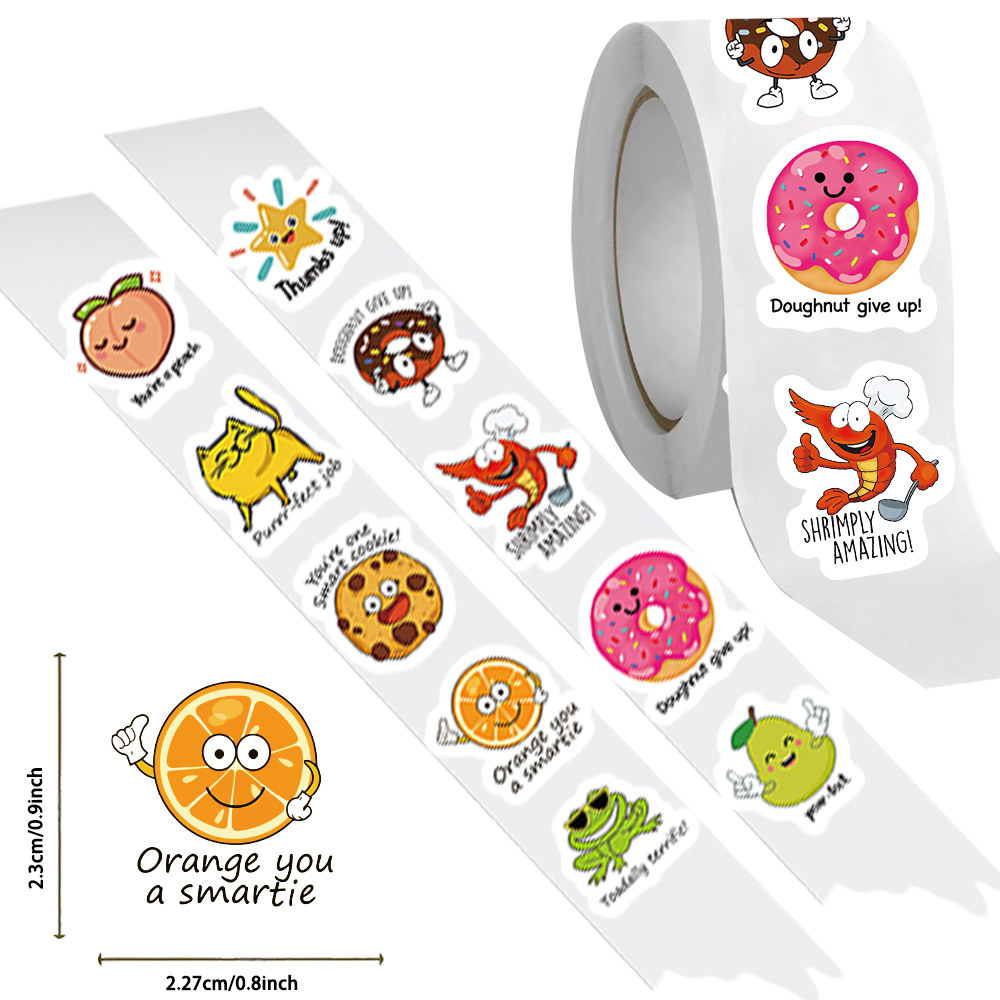 500pcs roll Cute Decal Student - Kids Education Motivation ulasan dan harga
