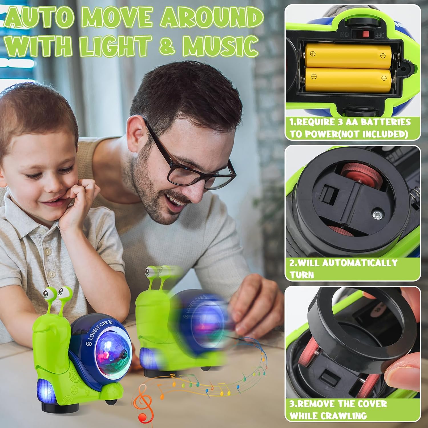 Crawling Snail Baby Toy Walkin - Kids Education Phone ulasan dan harga