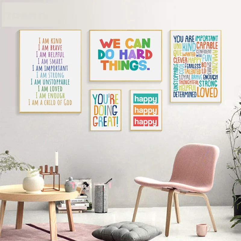 Positive Kid Classroom Wall Pi - Kids Education Motivation ulasan dan harga