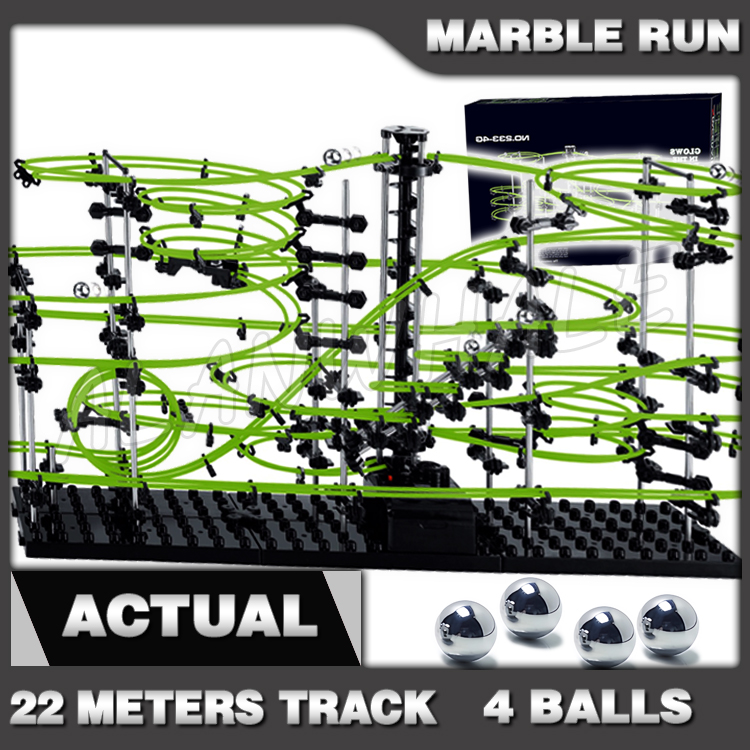 2200cm Rail Level 4 Marble Run - Kids Education Level ulasan dan harga