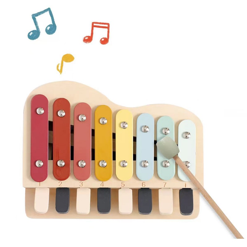 Montessori Wooden Piano Toy Co - Kids Education Learn Tv ulasan dan harga