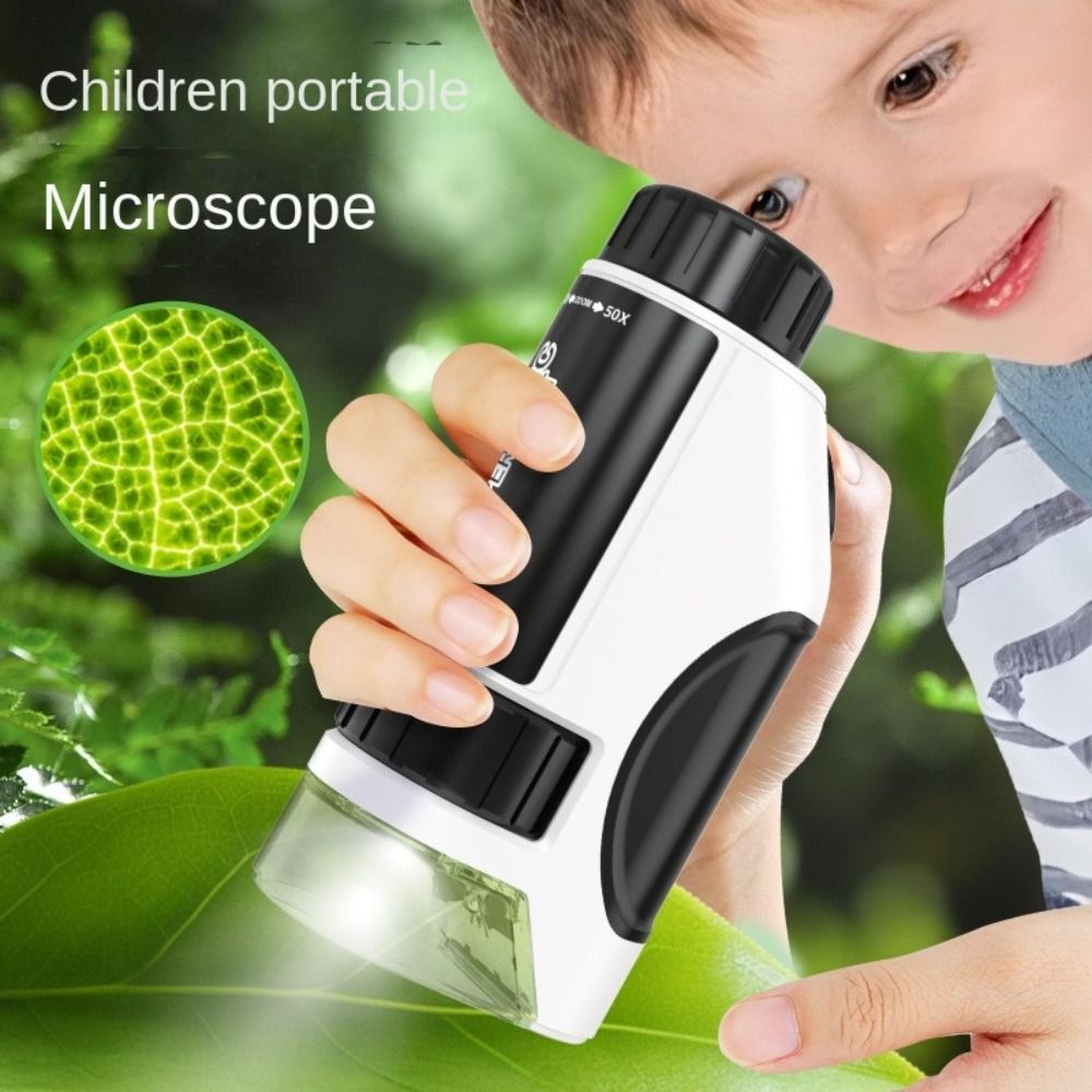Handheld Kids Microscope LED L - Kids Definition Of Education ulasan dan harga
