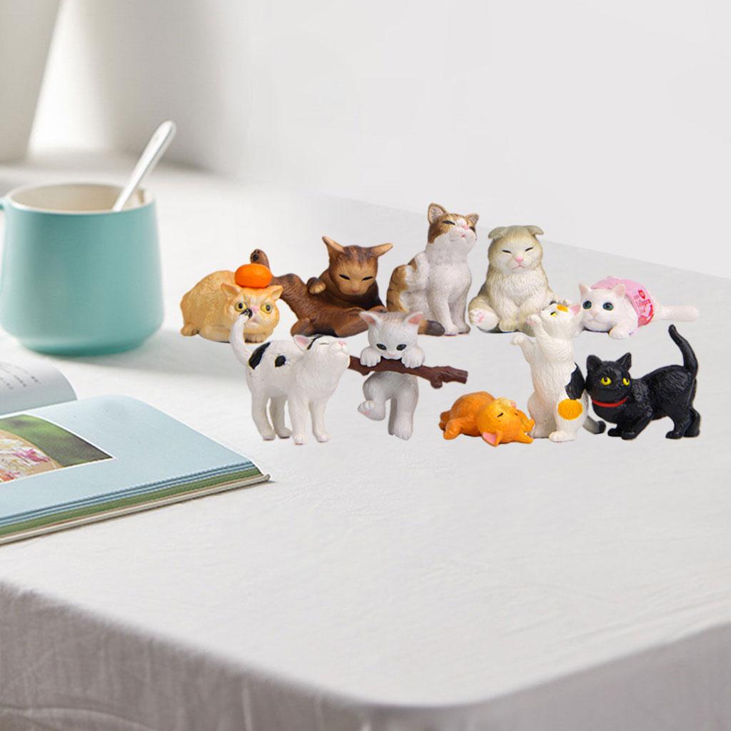 10/Set Adorable Cat Figures St - Kids Education Learn Tv ulasan dan harga