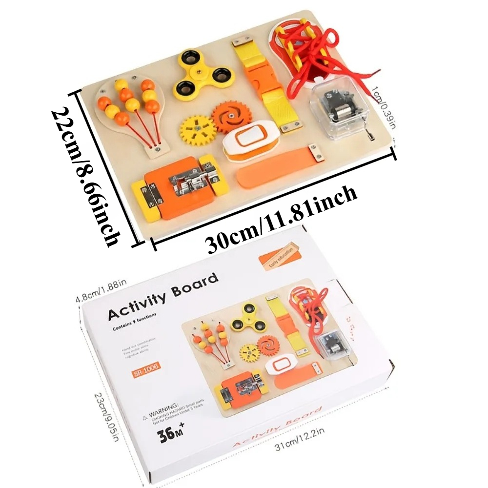 Montessori Wooden Busy Board T - Kids Education Gift ulasan dan harga