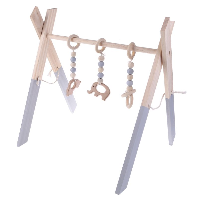 Baby Wooden Play Gym Baby Fold - Kids Education Activities ulasan dan harga